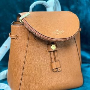 KATE SPADE NEW YORK LEILA MEDIUM LEATHER BACKPACK